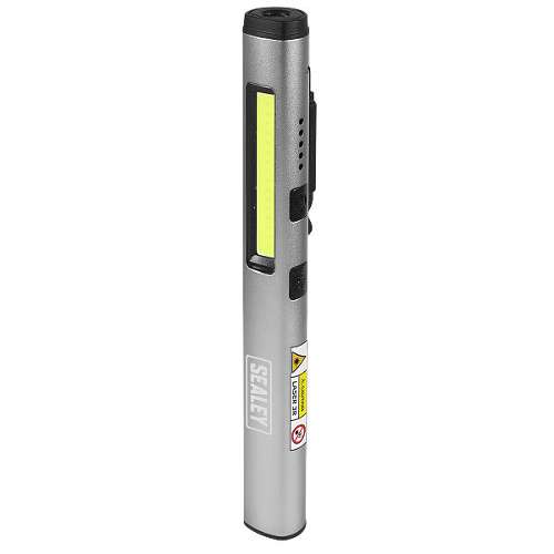 Penlight Torch with UV 5W COB & 3W SMD LED with Laser Pointer Rechargeable