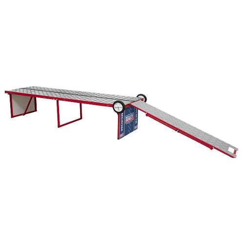 Motorcycle Portable Folding Workbench 360kg Capacity With Ramp