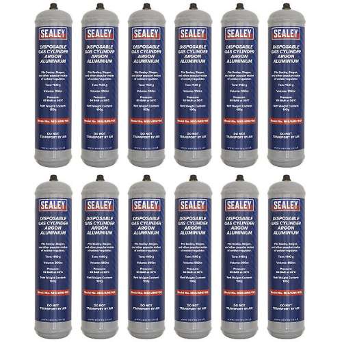 Gas Cylinder Disposable Argon 100g - Box of 12