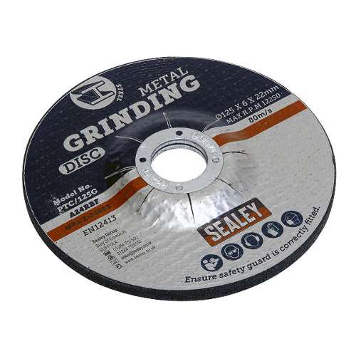 Grinding Disc &#216;125 x 6mm &#216;22mm Bore