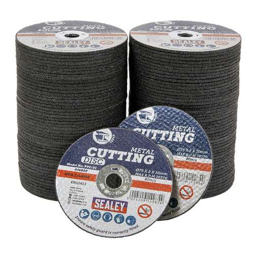 Cutting Disc Pack of 100 &#216;75 x 2mm &#216;10mm Bore