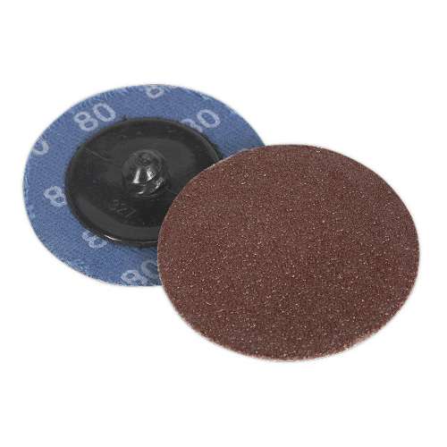 Quick-Change Sanding Disc &#216;50mm 80Grit Pack of 10