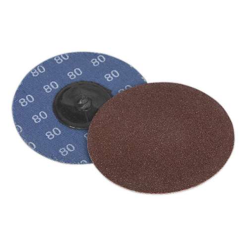 Quick-Change Sanding Disc &#216;75mm 80Grit Pack of 10