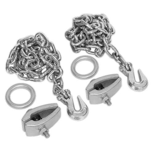 Chain Kit 2 x 2m Chains 2 x Clamps