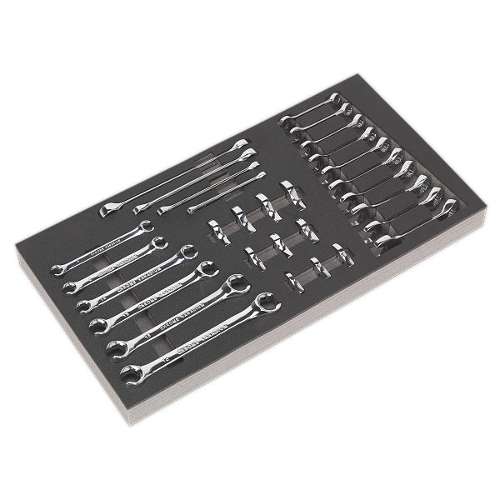 Tool Tray with Specialised Spanner Set 30pc - Metric