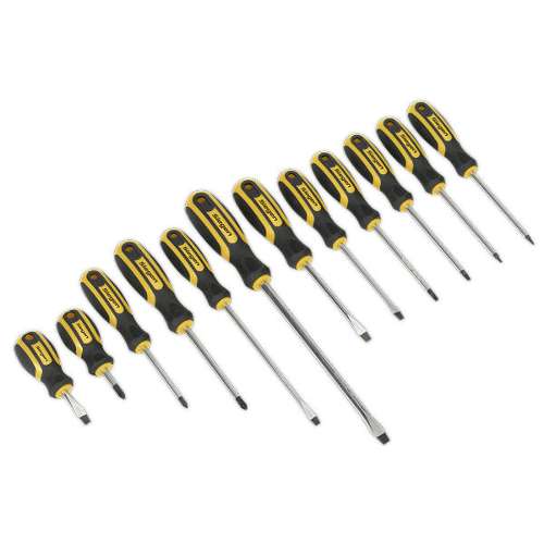 Soft Grip Screwdriver Set 12pc