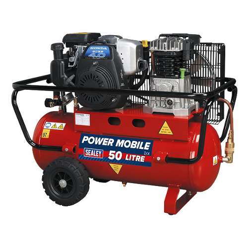 Air Compressor 50L Belt Drive Petrol Engine 4hp