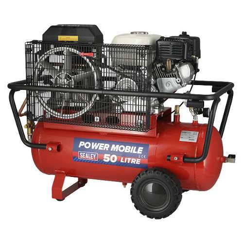 Air Compressor 50L Belt Drive Petrol Engine 5.5hp