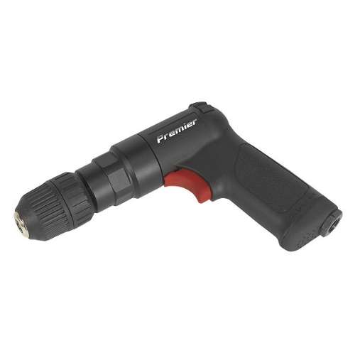 Air Pistol Drill &#216;10mm with Keyless Chuck Composite Reversible - Premier