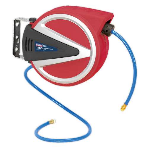 Retractable Air Hose Reel 12m &#216;6.5mm ID - PU Hose