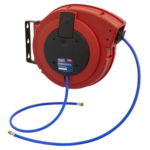 Retractable Air Hose Reel HD Mechanism 10m &#216;10mm ID PU Hose