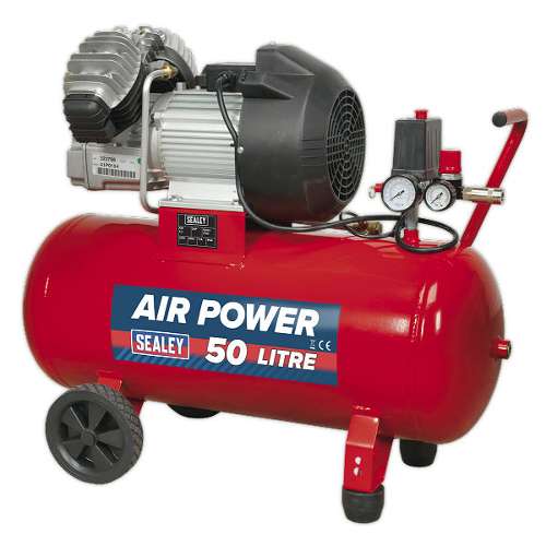 Air Compressor 50L V-Twin Direct Drive 3hp