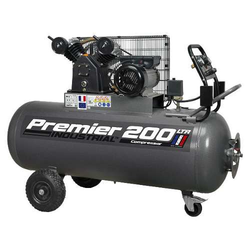 Air Compressor 200L Belt Drive 3hp with Front Control Panel