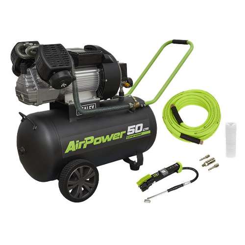 Air Compressor 50L Direct Drive 3hp & Air Accessory Kit