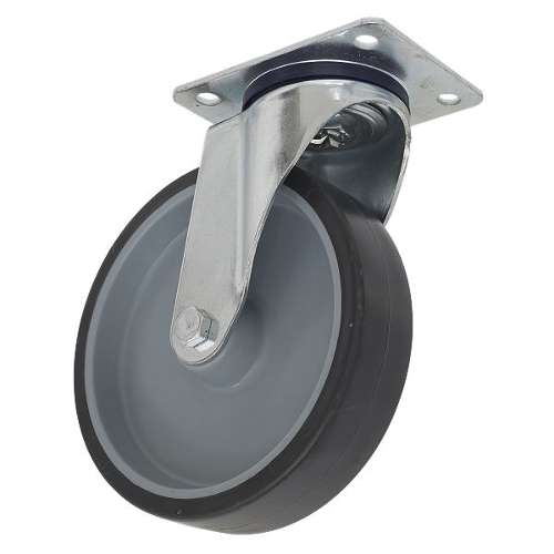 Medium-Duty Thermoplastic Swivel Castor Wheel &#216;100mm - Trade