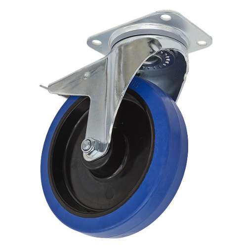 Castor Wheel Swivel Plate with Total Lock &#216;200mm