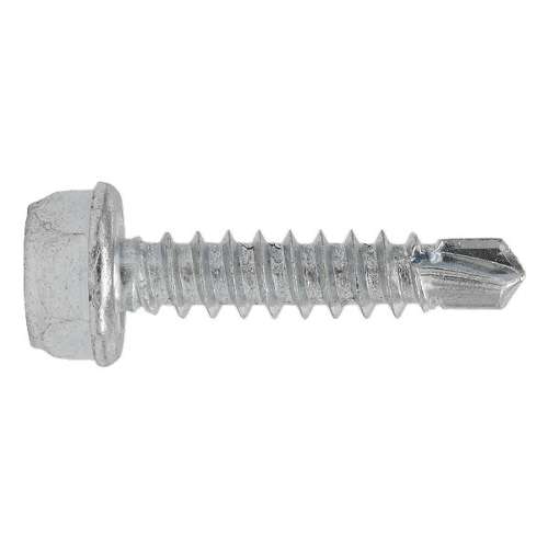 Self-Drilling Screw 4.2 x 19mm Hex Head Zinc Pack of 100