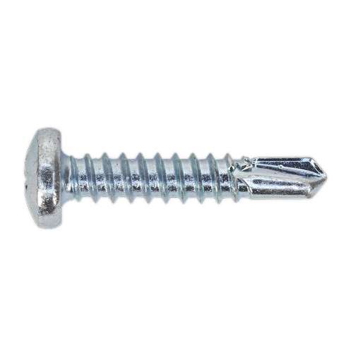 Self-Drilling Screw 4.8 x 25mm Pan Head Phillips Zinc Pack of 100