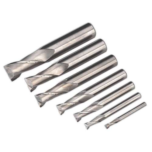 HSS End Mill Set &#216;4-16mm 2 Flute