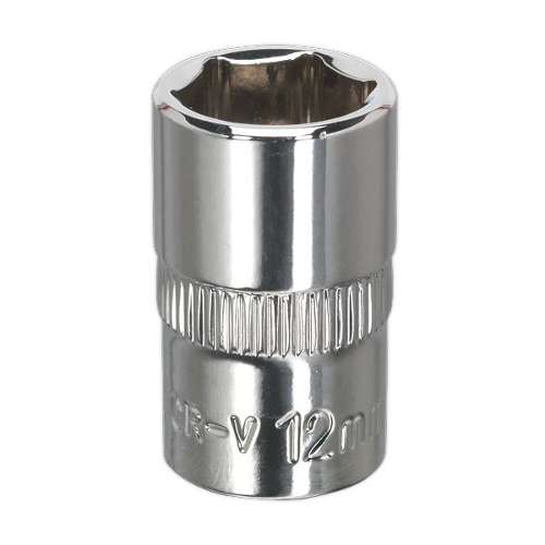 WallDrive&#174; Socket 12mm 3/8"Sq Drive Fully Polished