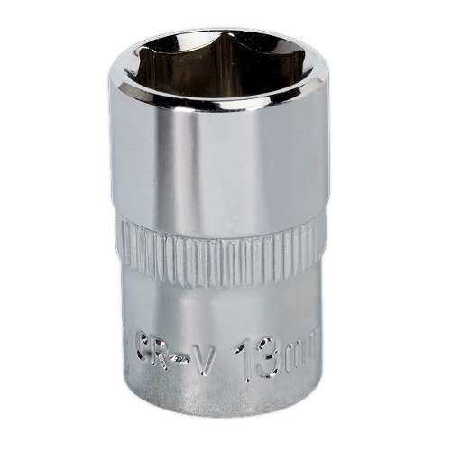 WallDrive&#174; Socket 13mm 3/8"Sq Drive Fully Polished