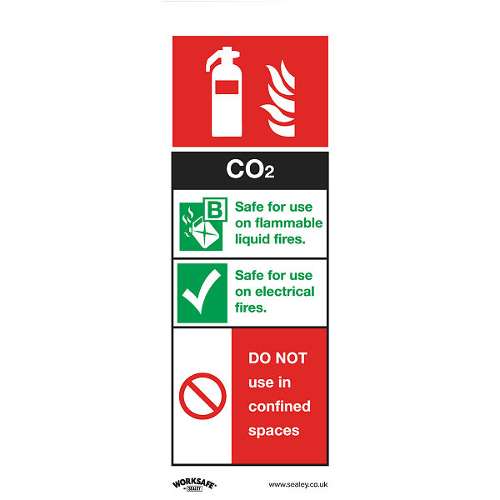 Safe Conditions Safety Sign - CO2 Fire Extinguisher - Rigid Plastic