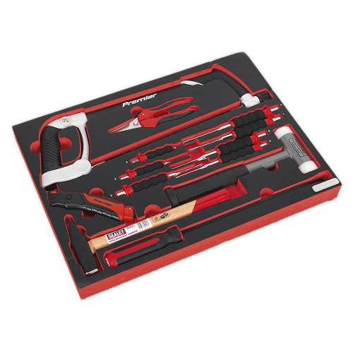 Tool Tray with Hacksaw, Hammers & Punches 13pc