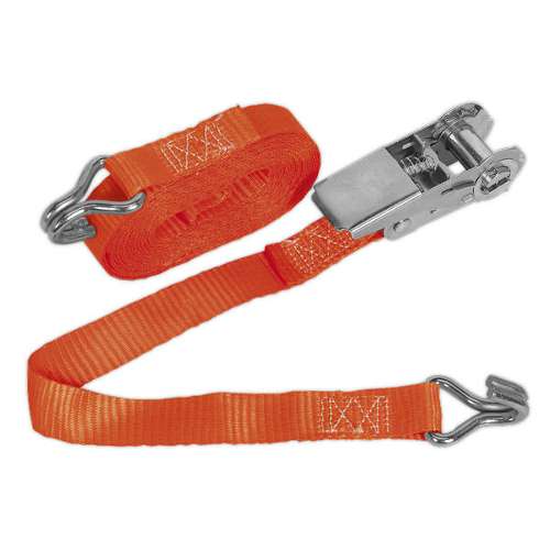 Ratchet Strap 25mm x 4.5m Polyester Webbing 800kg Breaking Strength