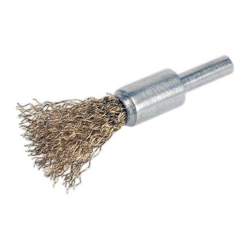 Flat Top Crimped Wire Decarbonising Brush 13mm