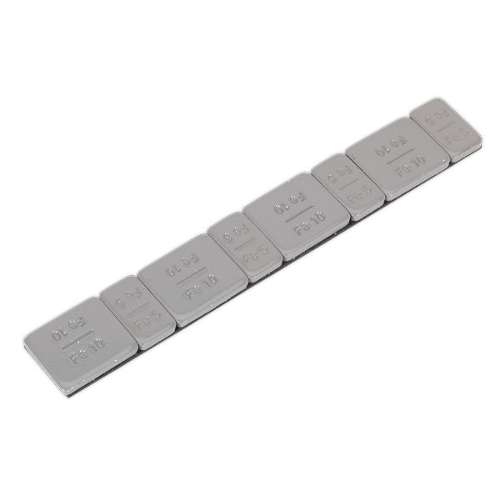 Wheel Weight 5 & 10g Adhesive Zinc Plated Plastic Coated Strip of 8 (4 x Each Weight) Pack of 100