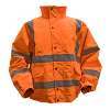 Hi-Vis Orange Jacket with Quilted Lining & Elasticated Waist - XX-Large