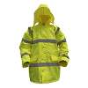 Hi-Vis Yellow Motorway Jacket with Quilted Lining - Large