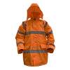 Hi-Vis Orange Motorway Jacket with Quilted Lining - Large