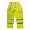 Hi-Vis Yellow Waterproof Trousers - Large