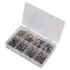 O-Clip Single Ear Assortment 160pc Stainless Steel