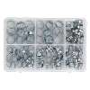 O-Clip Double Ear Assortment 140pc - Zinc Plated