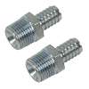 Screwed Tailpiece Male 1/2"BSPT - &#216;1/2" Hose - Pack of 2