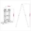 Aluminium Folding Platform Ladder 4-Way EN 131