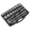 Socket Set 26pc 3/4"Sq Drive 12-point WallDrive&#174;