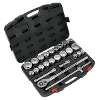 Socket Set 26pc 3/4"Sq Drive 12-point WallDrive&#174;