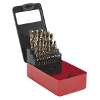 HSS Cobalt Split Point Fully Ground Drill Bit Set 25pc Metric