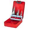 HSS M2 Step Drill Bit Set 3pc Spiral Flute