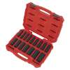 Impact Socket Set 16pc 1/2"Sq Drive Deep Lock-On� 6pt Metric