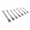 Flexi-Head Ratchet Combination Spanner Set 7pc Metric Platinum Series