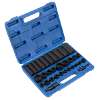 Impact Socket Set 32pc Standard/Deep 3/8" & 1/2"Sq Drive Metric/Imperial