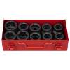 Impact Socket Set 10pc 1"Sq Drive Metric/Imperial