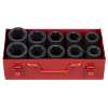 Impact Socket Set 10pc Deep 1"Sq Drive Metric/Imperial