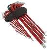 Ball-End Hex Key Set 11pc Anti-Slip Extra-Long Metric