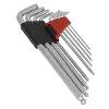 Ball-End Hex Key Set 9pc Extra-Long Lock-On� - Metric