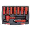 Insulated Socket Set 9pc 3/8"Sq Drive 6pt WallDrive&#174; VDE Approved